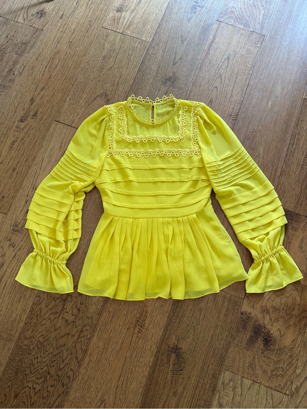 Ted Baker Peplum Top - Yellow - Picture 2 of 5
